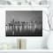 Designart - Chicago Skyline at Night Black and White - Cityscape Canvas Print